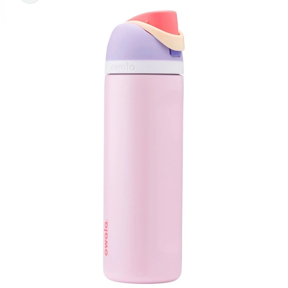 Owala Free Sip Pink Taupe Stainless Steel Water Bottle 24oz - Picture 1 of 9